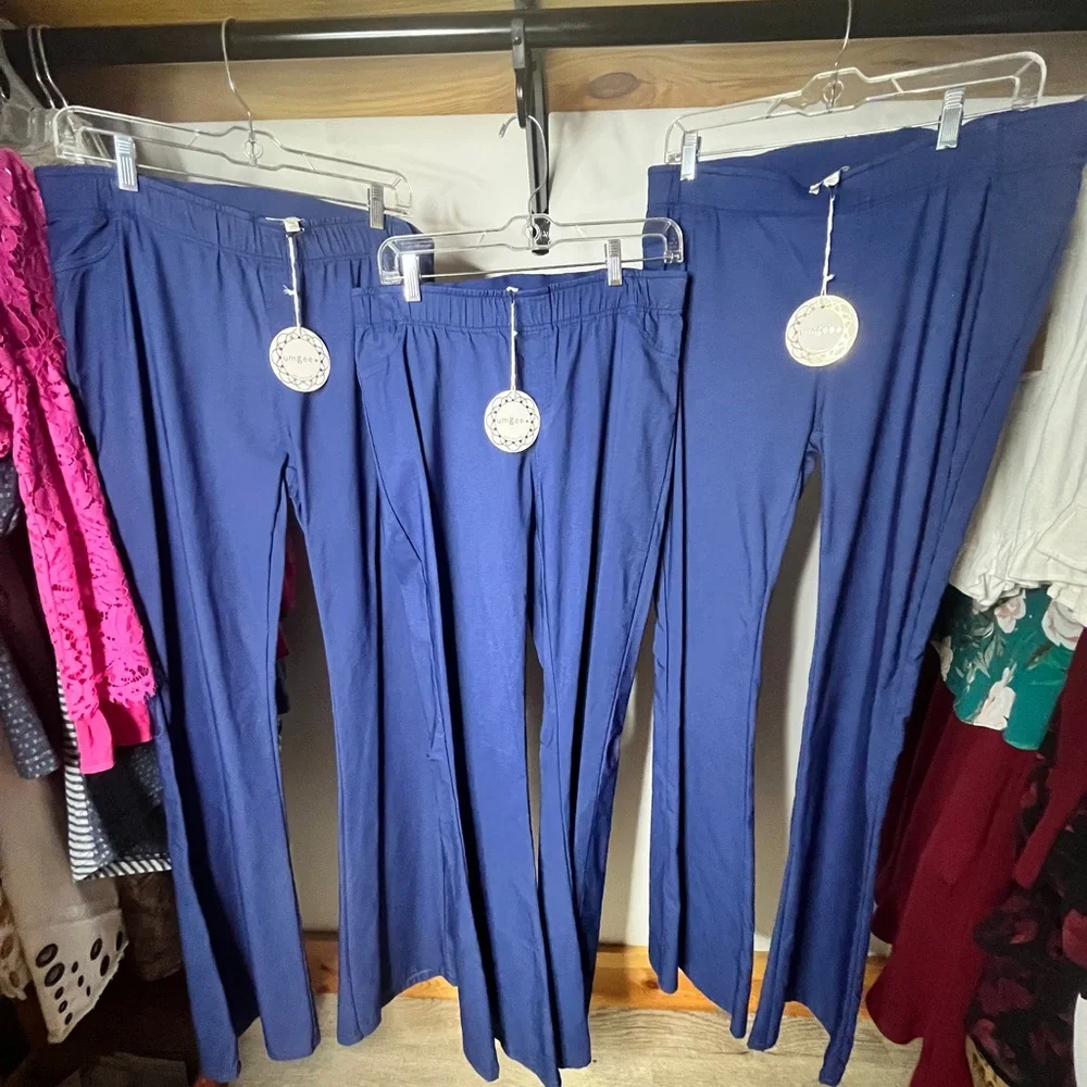Umgee Navy Blue Boot Cut Pants - Picture 8 of 13